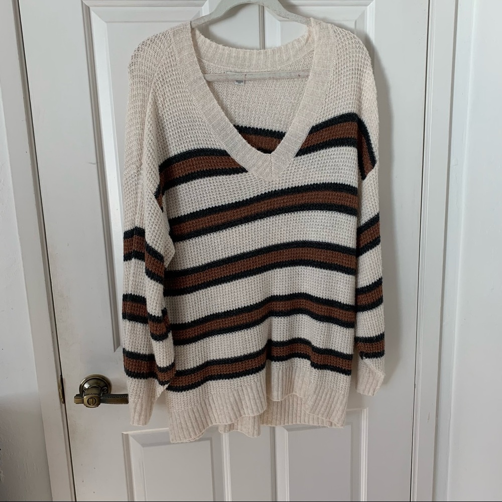 Striped Oversized Sweater